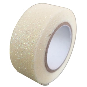 Iriserende witte glitter schittering washi-tape Kwaliteit plakband Ambachten Milieuvriendelijk Bullet Journal