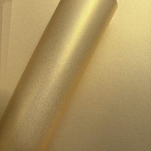 10 x A4 Card Real Gold Colour Pearlescent Shimmer 290gsm / 110lb Cover Card Making Invitation