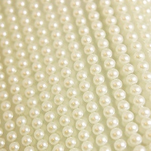 200 zelfklevende parels 6 mm mooie kleine ronde ivoorkleurige parel zelfklevende versiering
