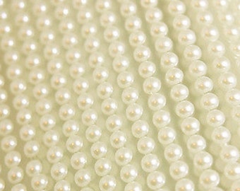 800 x Self Adhesive Pearls 5mm Beautiful Small Round Ivory Pearl Stick On Adhesive   Embellishment