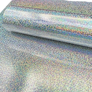 Syntego, 5 feuilles A4 Premium, carte effet confettis holographique recto 240 g/m² / 88 lb (argent)