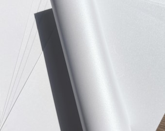 A4 Pearlescent Shimmer Paper: Frost White, 120gsm - 10 Pack