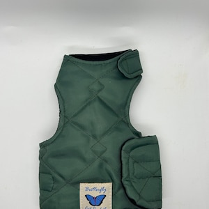 Escape proof "Butterfly Cat Jackets" Green padded/waterproof walking harness, jacket, holster, vest