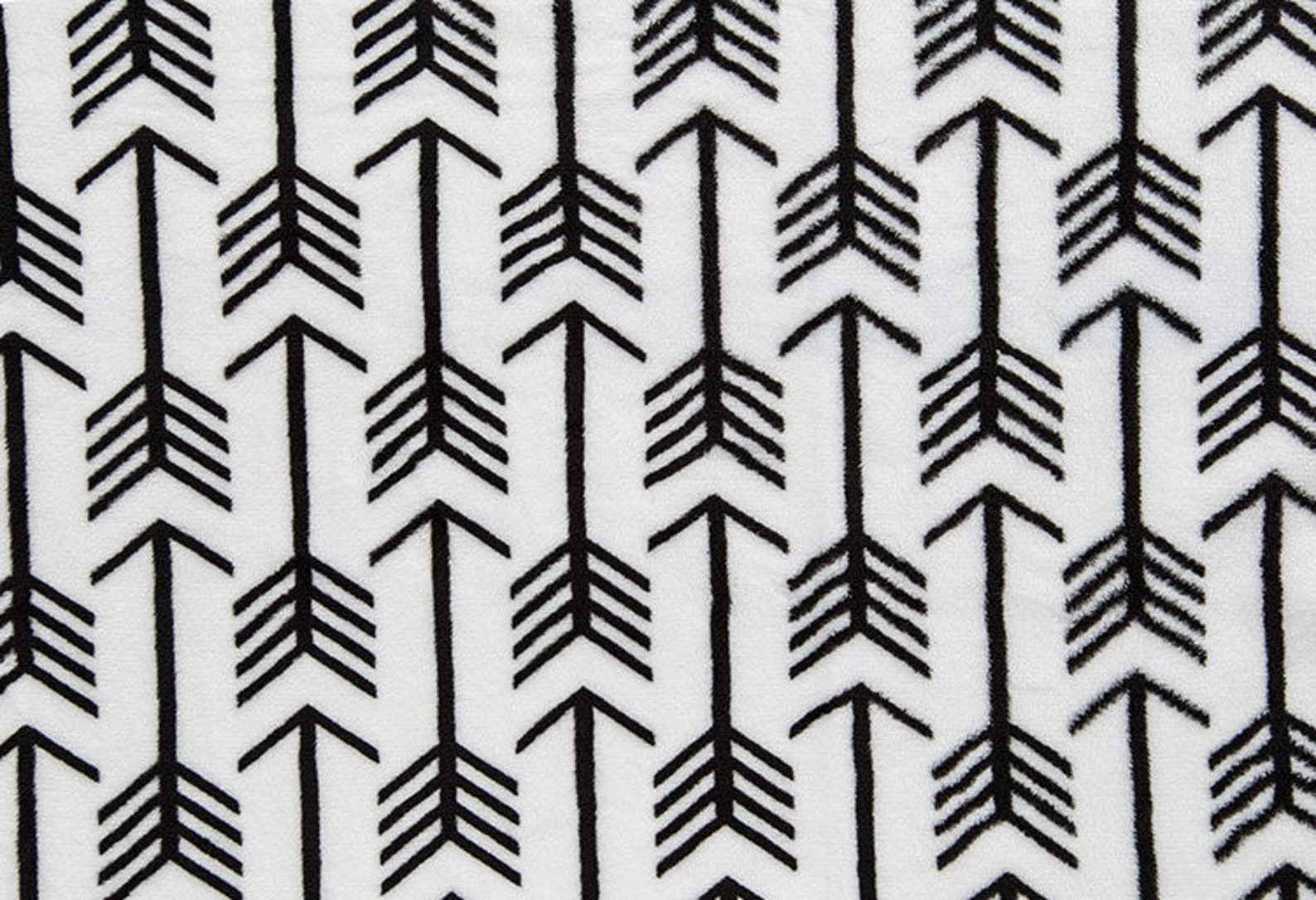 Personalized Baby Blanket Black and White Arrow Blanket Etsy
