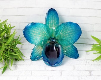 Real Orchid Resin Necklace | Nobile Orchid  Botanical Jewelry | Moms gift