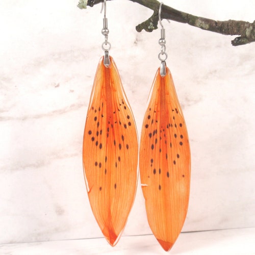 Pink Flower Earrings Drop Pink Earrings Pink Jewelry Etsy