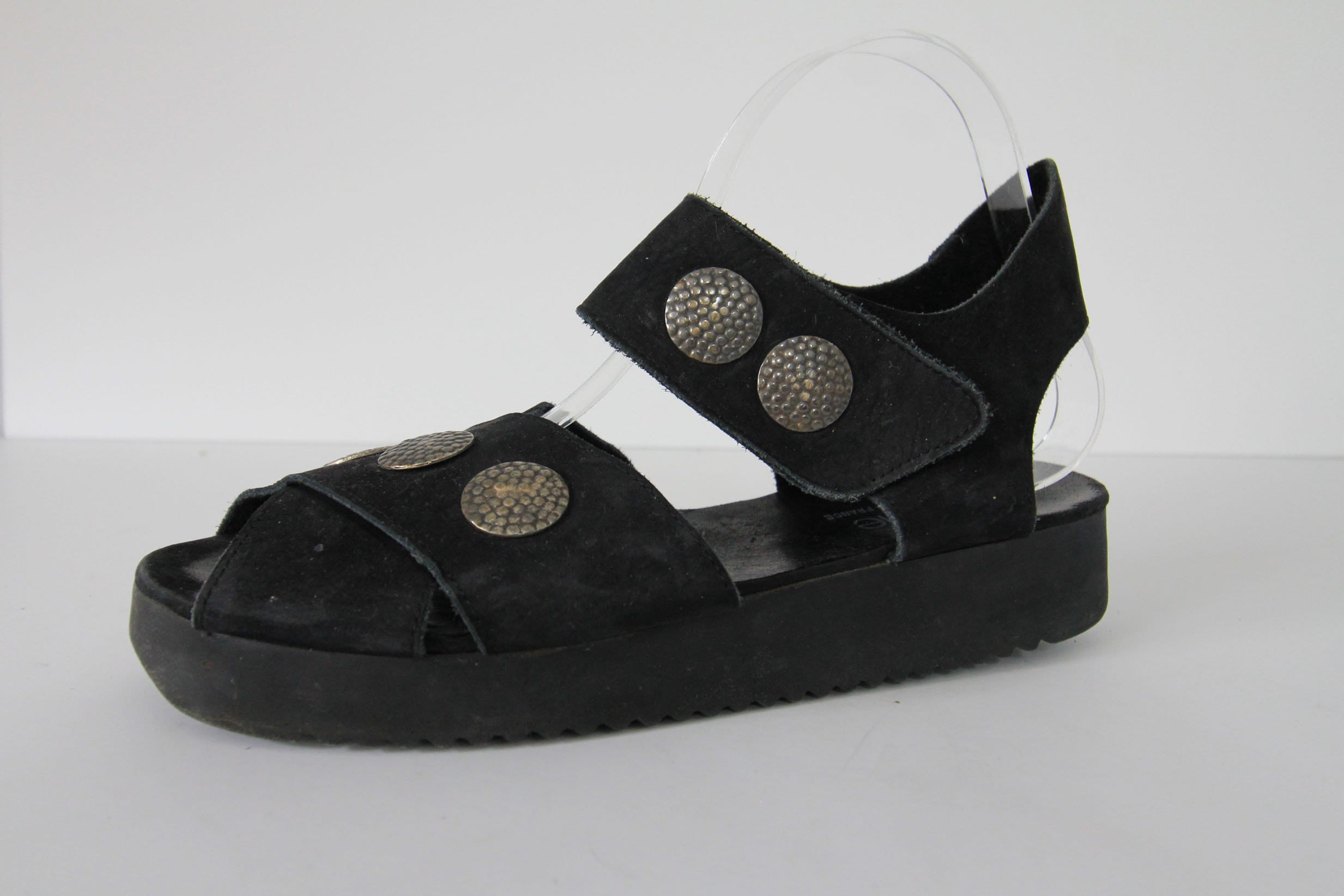 ARCHE SHOES Made in France Black Leather Mini Platform Etsy