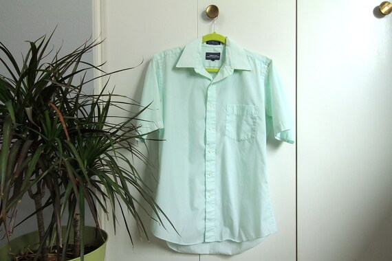 70's/80's Seafoam Green Mens Mervyn's Tailored Sho