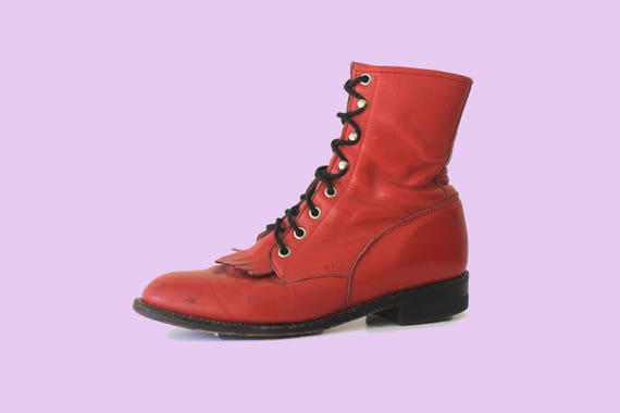 red justin roper boots