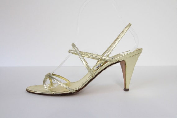 calvin klein gold heels