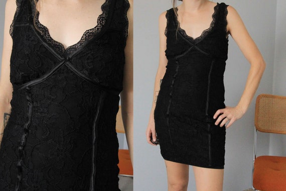 Bebe Black Lace Princess Seam 90 S Vintage Mini Dress Etsy Bebe Black Lace Princess Seam 90 S Vintage Mini Dress Etsy