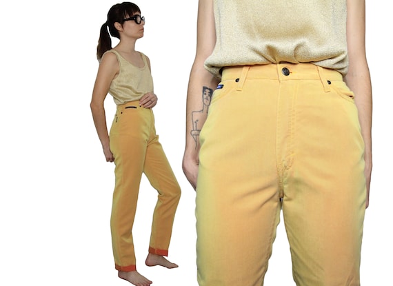Elcectré Yellow/Orange Twill Chambray 90s High Wai
