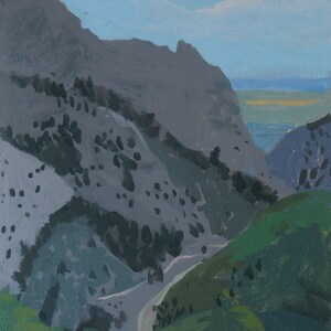 Painting on Paper  -Eldorado Canyon -  Landscape  Shelley Hull