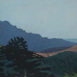 Flagstaff Mountain Painting on Paper