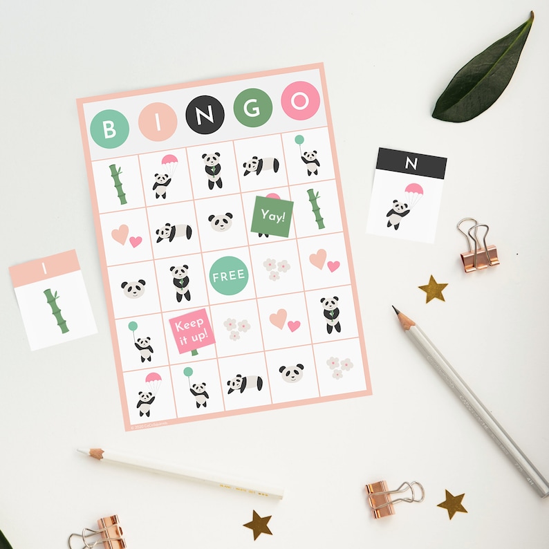 Panda Bingo 15 Pack Instant download perfect for fun parties image 3