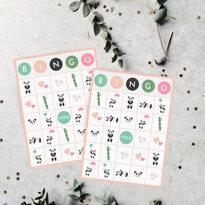 Panda Bingo 15 Pack Instant download perfect for fun parties image 2