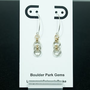 Argentium Silver and 14k Gold Filled Celtic Ladder Earrings