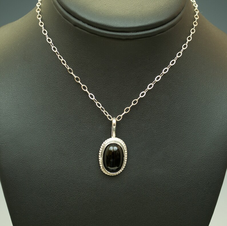 Sterling Silver Black Onyx Pendant