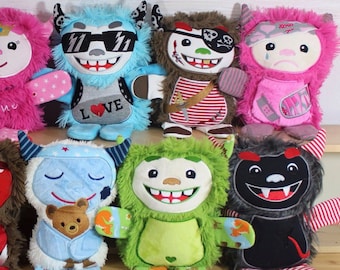 Yetis in the hoop size XL 18 x 30 cm