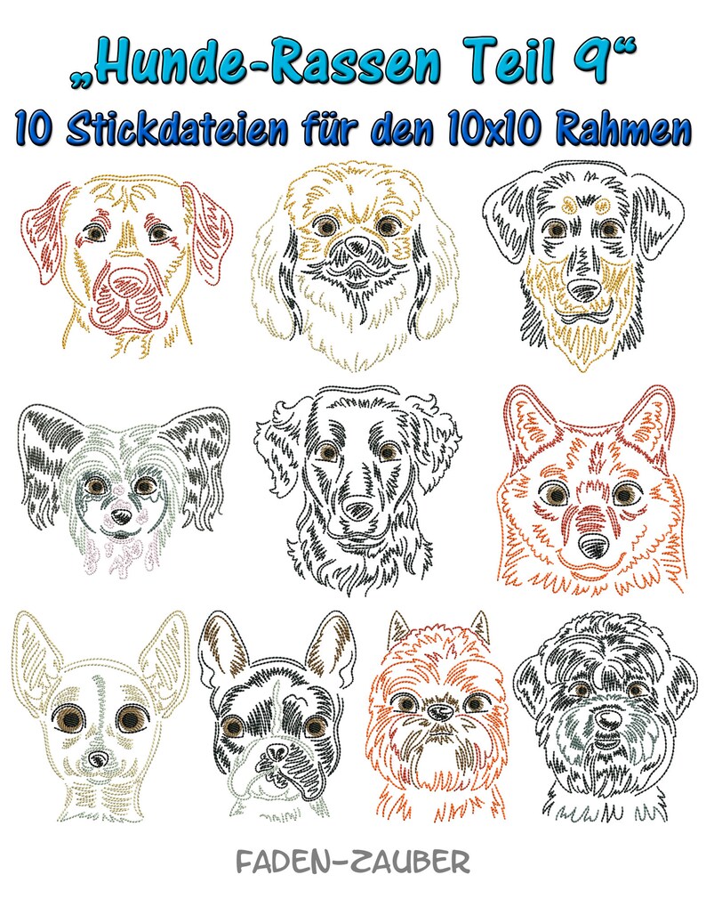 Dog breeds part 9 for the 10 x 10 cm frame image 1