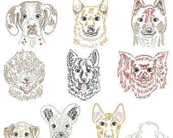 Dog breeds part 15 for the 10 x 10 cm frame