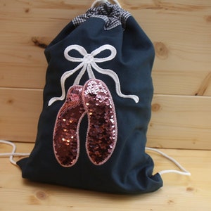 Reversible sequin applique ballet shoes embroidery file set for the 10 x 10 cm to 18 x 30 cm frame image 5