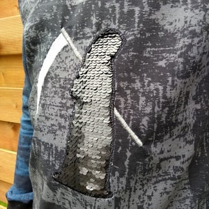 Aplicación de lentejuelas reversibles Grim Reaper - conjunto de archivos de bordado para el marco de 10 x 10 cm a 18 x 30 cm imagen 5