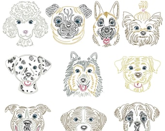 Dog breeds part 3 for the 10 x 10 cm frame