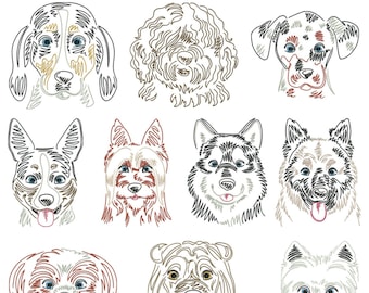 Dog breeds part 4 for the 10 x 10 cm frame