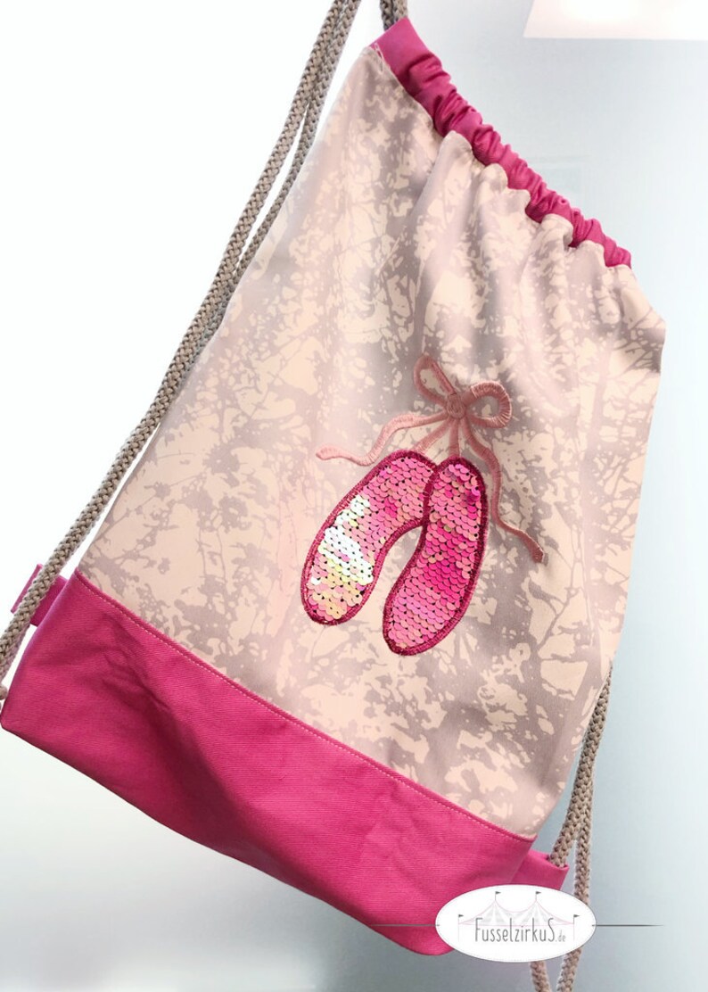 Reversible sequin applique ballet shoes embroidery file set for the 10 x 10 cm to 18 x 30 cm frame image 7