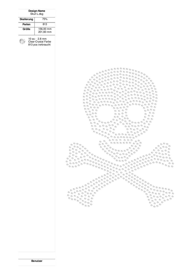 Puede incluir: Un dise&ntilde;o de calavera y huesos cruzados hecho con 813 piedras de cristal transparente, que mide 15,6 cm por 20,3 cm.