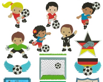 Fußball-Kids für den 10x10cm Rahmen