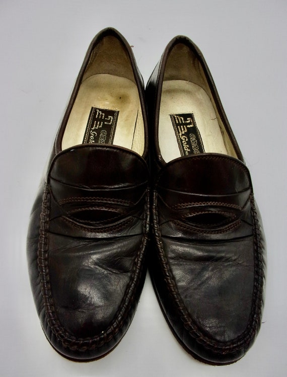 NICE Pair Of Handmade Vintage 'Ennesi' Brown Leat… - image 4