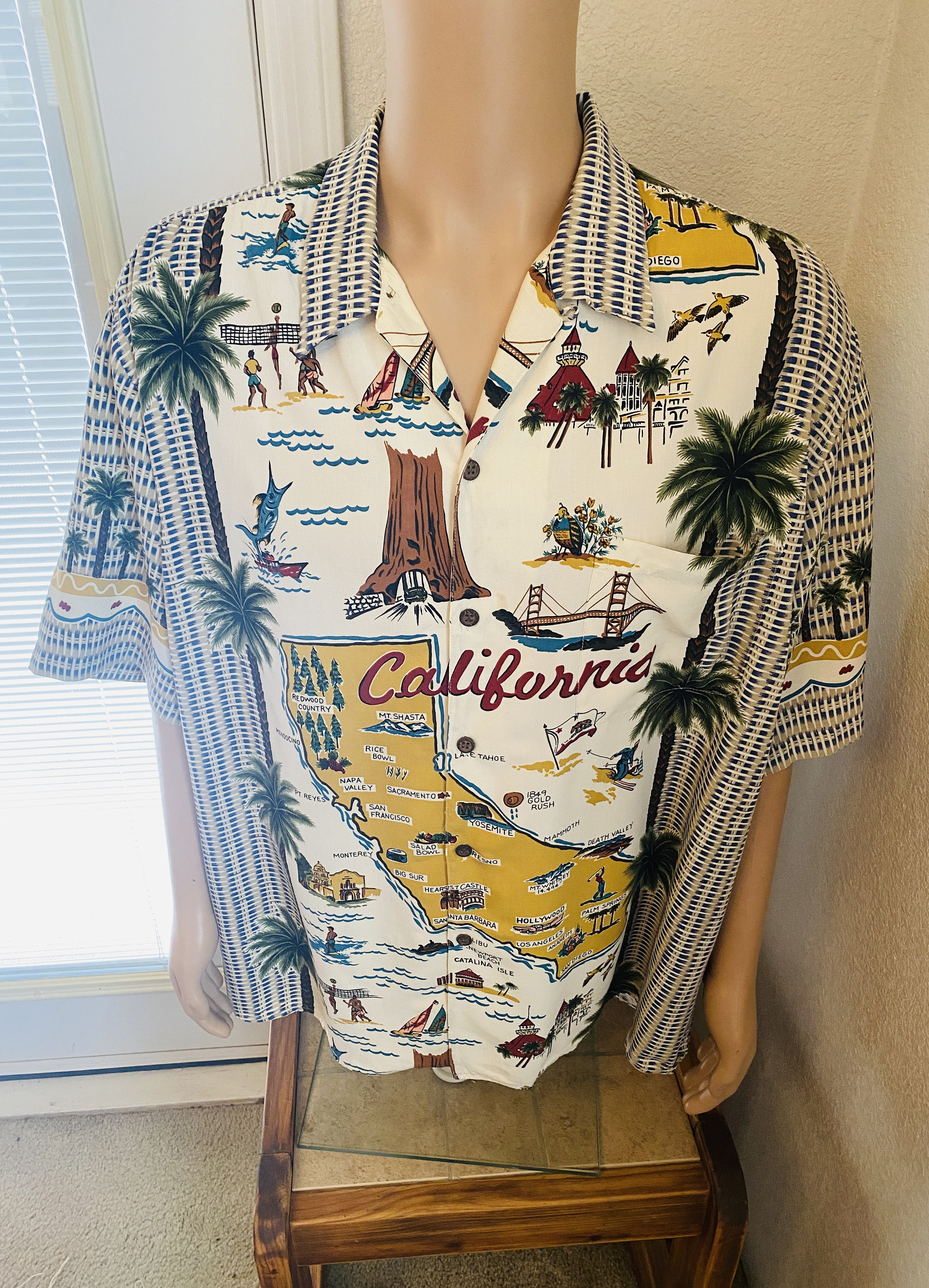 LOVELY Vintage Mens 'reyn Spooner' Hawaiian Shirt Made in Hawaii