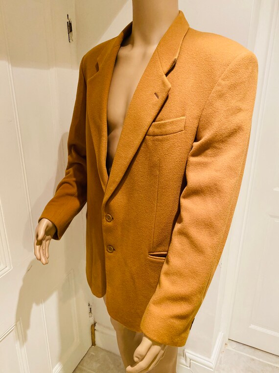 LOVELY Mustard Wool & Cashmere Mens 'Yves Saint L… - image 6