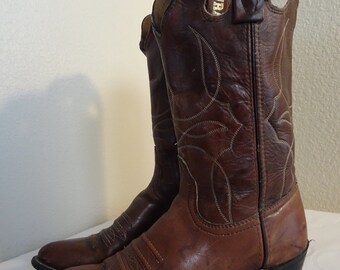 MOOIE vintage Womens cowboy laarzen gemaakt in de VS door ' Durango '-UK 4