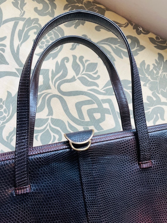 Beautiful Vintage 1950's 'jane Shilton' Leather Handbag, Made in