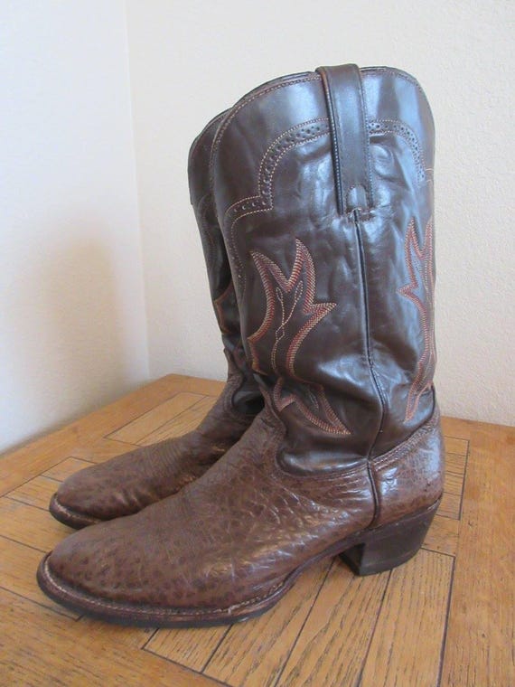 Mens Vintage Cowboy Boots Made In USA By \u0027Tony Lama\u0027 , UK Size 9, USA Size 10M , Lovely!!