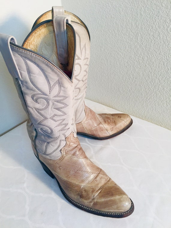 NICE Pair Of Mens Vintage 1970's Cowboy Boots, Ma… - image 3