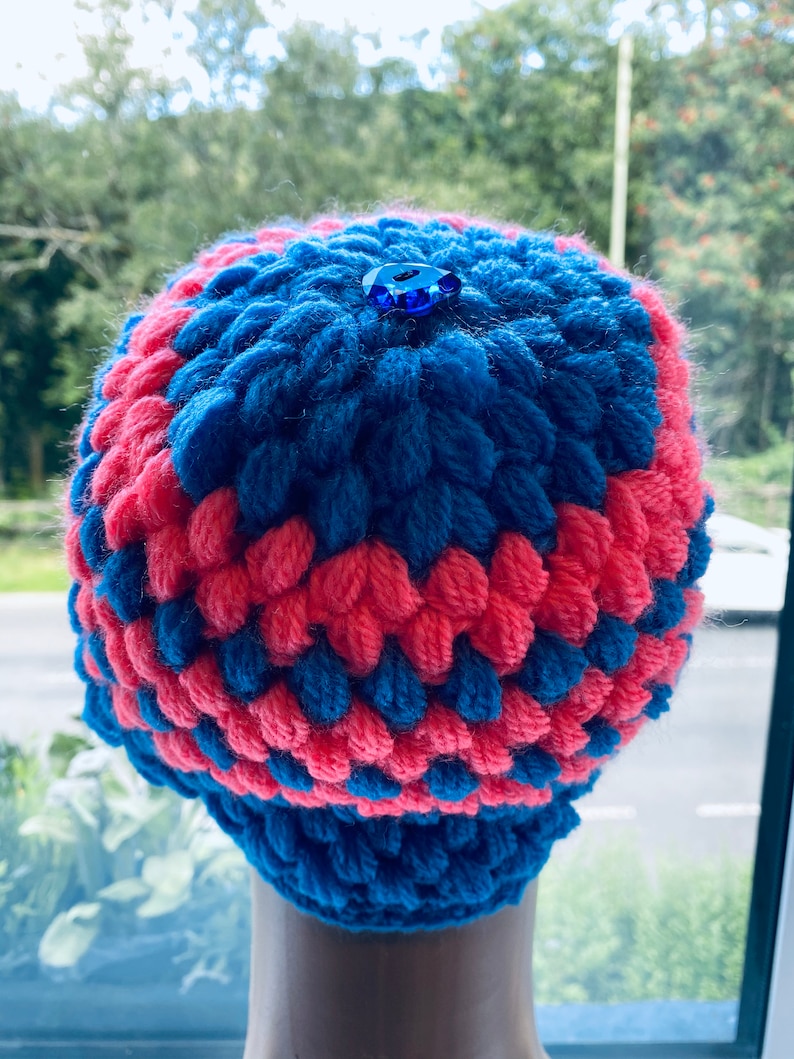 CUTE!! BEAUTIFUL Multi-Coloured Woollen Hand Crocheted Hat