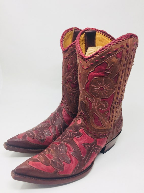 BEAUTIFUL Vintage 1990's Womens Cowboy Boots, Made