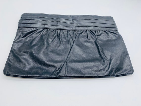 LOVELY Vintage 1970's Black Clutch Handbag, Made … - image 2