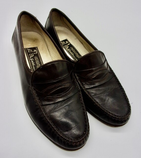 NICE Pair Of Handmade Vintage 'Ennesi' Brown Leat… - image 3