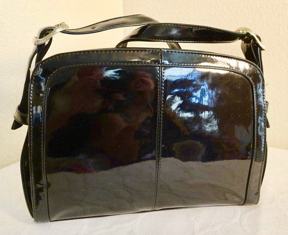 bueno black leather handbags
