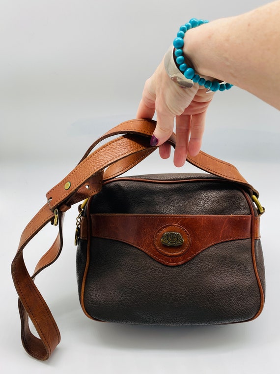 BEAUTIFUL Vintage 90's Leather Handbag Made in USA by 'stone