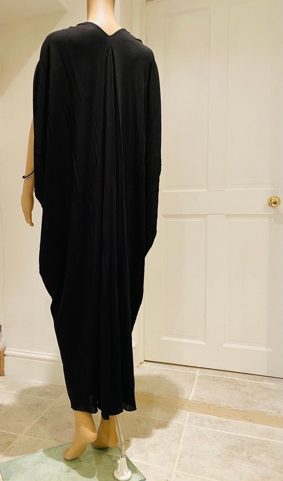 STUNNING Vintage 1970's Black Dress, Diamante Det… - image 10