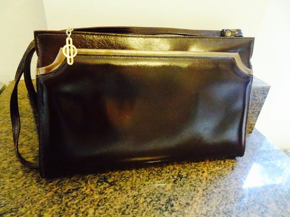 clarks leather purse