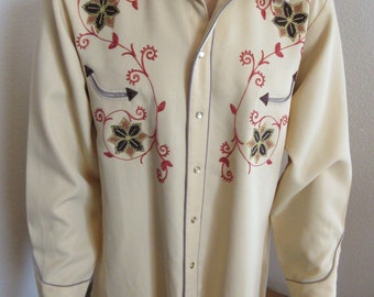 BEAUTIFUL Vintage 'H Bar C' Western Style Shirt MADE In USA - Great!!