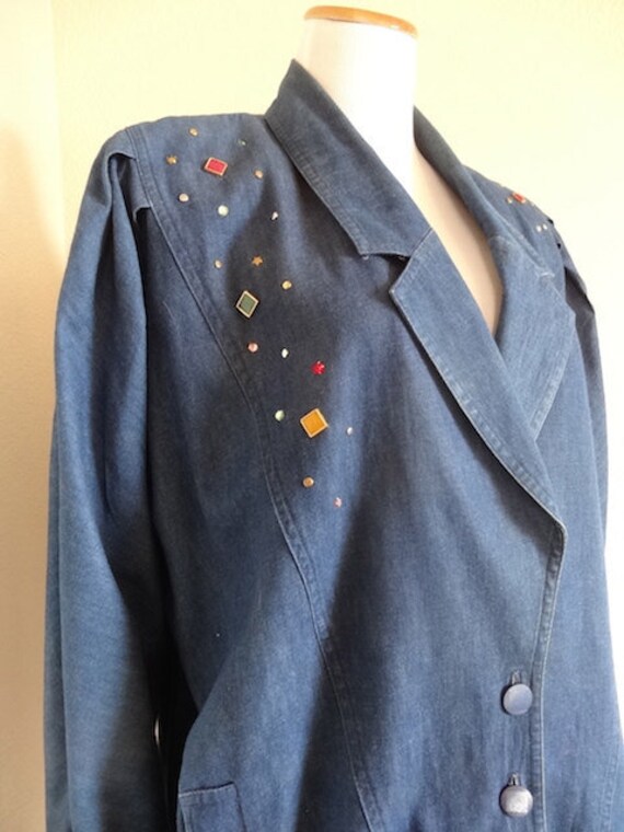 Vintage 1980's Womens Denim Jacket/Shirt Made In T