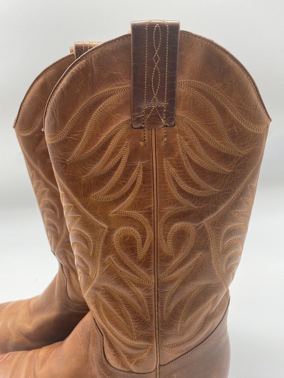 BEAUTIFUL Pair Of Tan Leather 'Tony Mora' Cowboy … - image 5